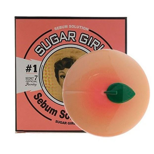 Baviphat Skin Care Sugar Girl Peach Sebum Solution Pact   Пудра компактная для жирной кожи