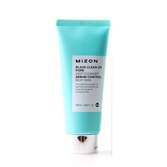 Mizon Cleansing Black Clean Up Pore Deep Cleanser Пенка-скраб очищающая поры