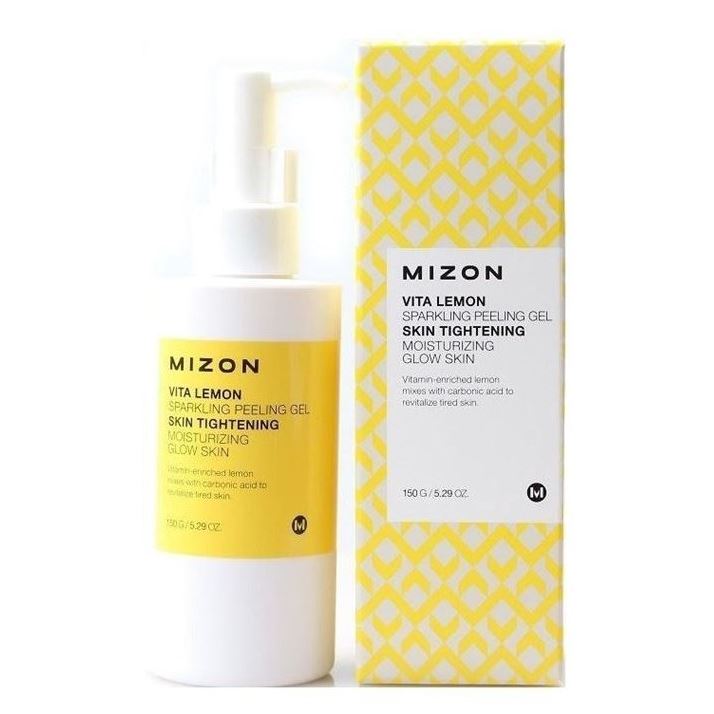 Mizon Cleansing Vita Lemon Sparkling Peeling Gel Витаминный Пилинг - Гель для лица с экстрактом лимона