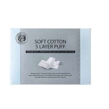 The Saem Face Care Soft Cotton 5 Layer Puff Диски хлопковые для очищения