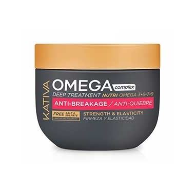 Kativa Biotina Omega Complex Антистрессовая Маска для поврежденных волос Omega Complex Deep Treatment Nutri Omega Anti-Breakage Mask