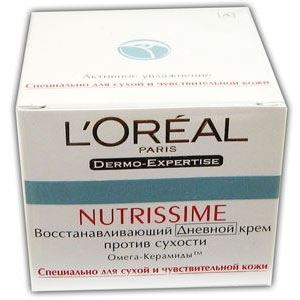L'Oreal Nutrissime Дневной крем для лица Восстанавливающий Дневной Крем Против Сухости для Сухой и Чувствительной кожи
