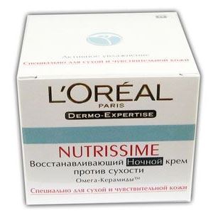 L'Oreal Nutrissime Ночной крем для лица Восстанавливающий Ночной Крем Против Сухости для Сухой и Чувствительной кожи