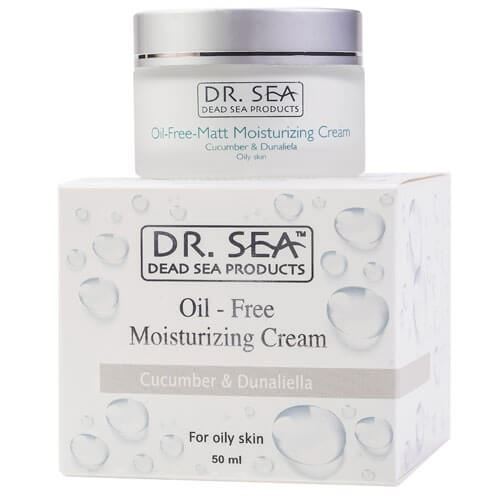 Dr. Sea Для лица Oil-Free Moisturizing Cream Cucumber & Dunaliella Безжировой увлажняющий матирующий крем с экстрактами огурца и дуналиеллы