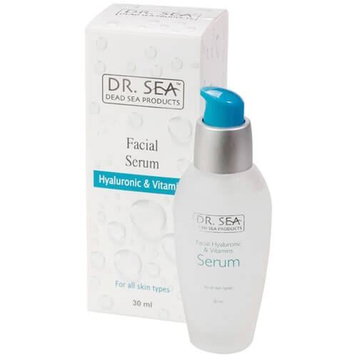 Dr. Sea Для лица Facial Serum Hyaluronic & Vitamins Сыворотка для лица с гиалуроновой кислотой и витаминами