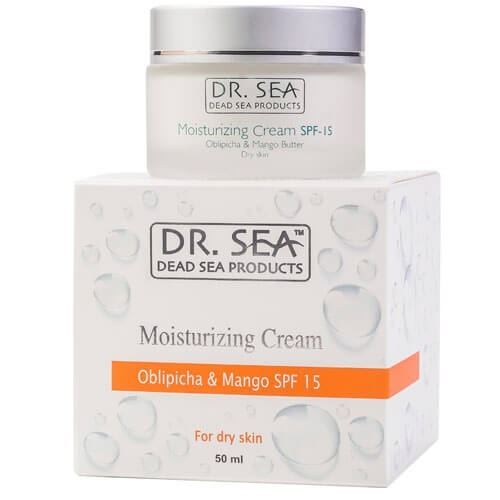 Dr. Sea Для лица Moisturizing Cream SPF 15 Obliphica & Mango Увлажняющий крем с маслами облепихи и манго SPF 15 