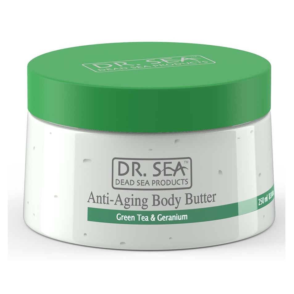 Dr. Sea Для тела Anti-Aging Body Butter Green Tea & Geranium Масло для тела для предотвращения старения с экстрактами зеленого чая и герани