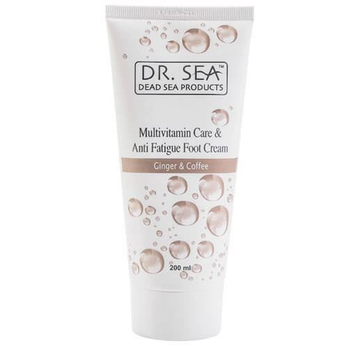 Dr. Sea Для тела Multivitamin Care & Anti Fatigue Foot Cream Ginger & Coffee Мультивитаминный оздоравливающий крем для ног против усталости с маслами имбиря и кофе