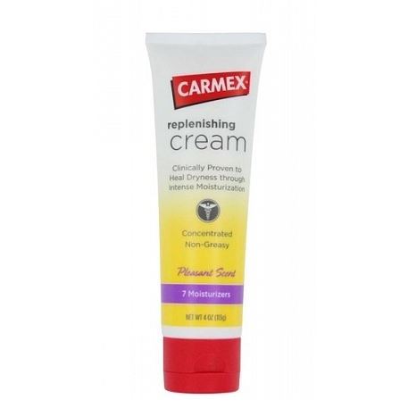 Carmex Бальзамы для губ Replenishing Cream Pleasant Scent Крем Carmex питательный для сухой и потрескавшейся кожи 