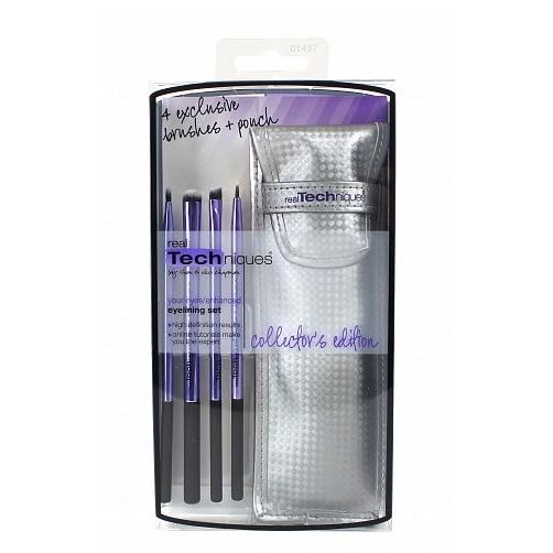 Real Techniques Кисти для макияжа Ltd. Edition Back To School Eyelining Brush Set Набор кистей для подводки