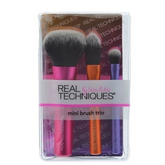 Real Techniques Кисти для макияжа Mini Brush Trio Мини-набор кистей 