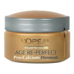 L'Oreal Age Re-Perfect Pro-Calcium Ночной Крем Эйдж Ре-Перфект Глубоко восстанавливающий Ночной Крем с кальцием