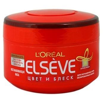 L'Oreal Elseve Цвет и Блеск Защищающая Маска ELSEVE Защищающая и Восстанавливающая маска Цвет и Блеск для окрашенных или мелированных волос
