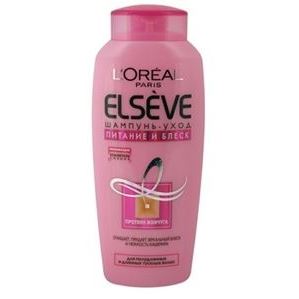 L'Oreal Elseve Питание и Блеск Шампунь ELSEVE Шампунь - Уход  Питание и Блеск для полудлинных и длинных тусклых волос