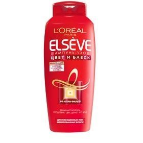 L'Oreal Elseve Цвет и Блеск Шампунь ELSEVE Шампунь - Уход Цвет и Блеск для окрашенных или мелированных волос