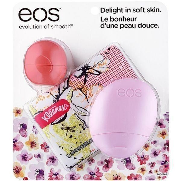 Eos Lip Balm Spring Lip Balm Pack with Kleenex  Набор косметики EOS