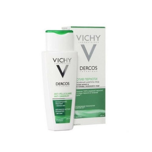 VICHY Dercos Шампунь-уход против перхоти питательный Шампунь-уход против перхоти питательный для сухой кожи головы