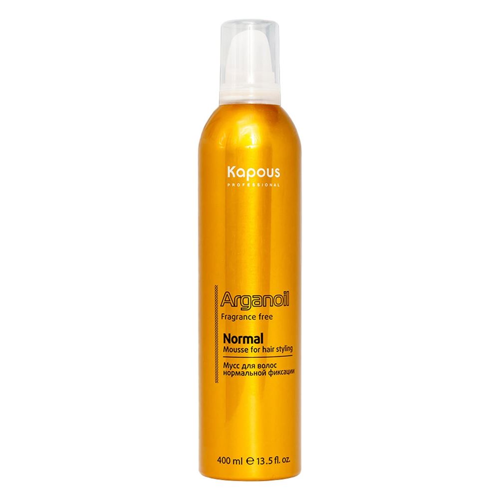 Kapous Professional Arganoil Normal Mousse for Hair Styling Мусс аэрозольный для волос нормальной фиксации с маслом арганы