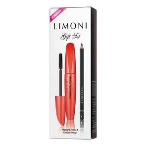 Limoni Gift Sets Набор Gift Set - «Mascara Rosso», «Eyeliner Pencil» тон 01 Подарочный набор косметический: тушь, карандаш для век