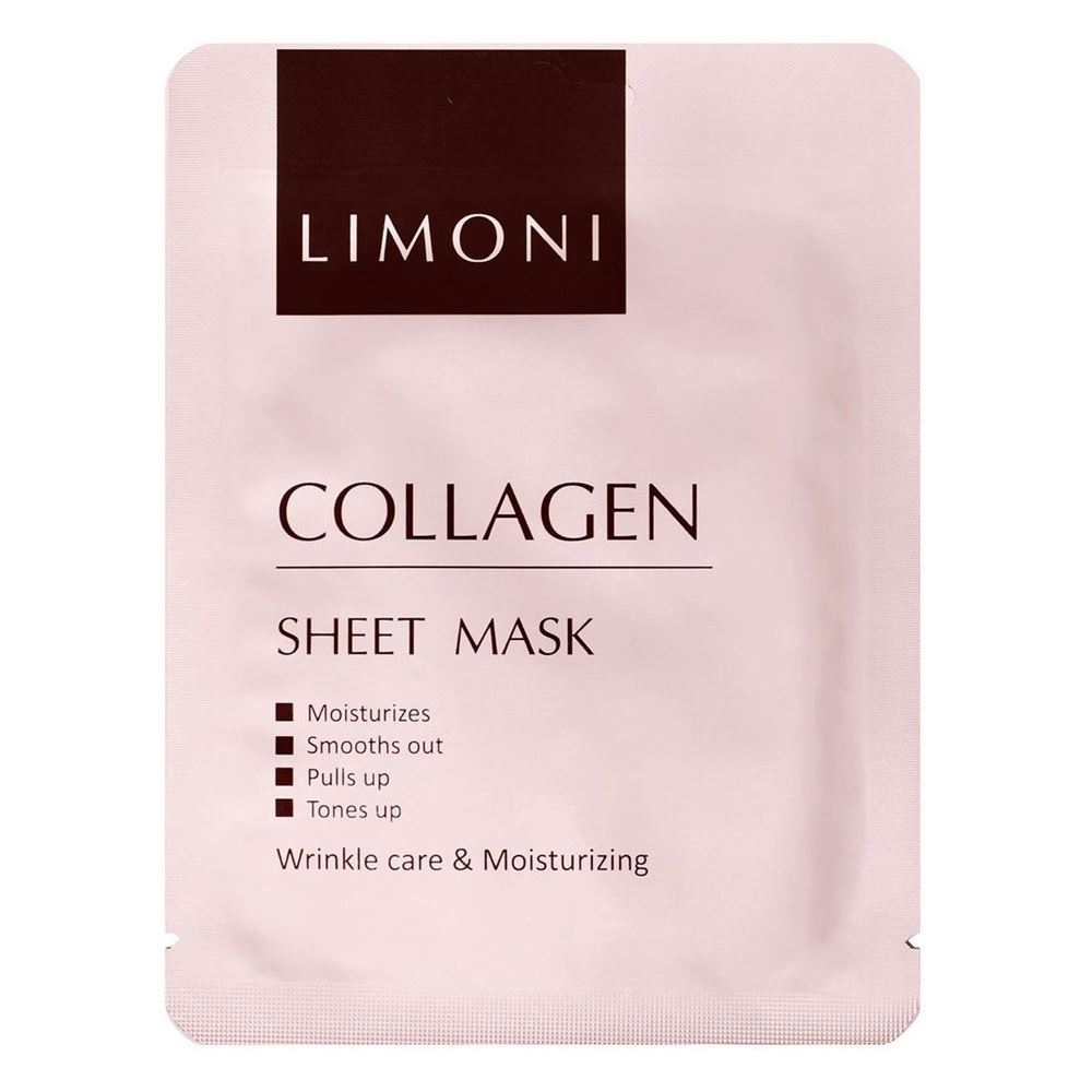 Limoni Masks Face Sheet Mask With Collagen  Маска-лифтинг для лица с коллагеном