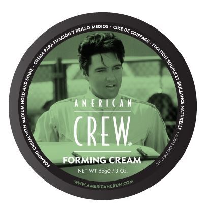 American Crew Style King Forming Cream & Elvis Presley Универсальный крем со средней фиксацией и средним уровнем блеска для укладки всех типов волос, с изображением Элвиса Пресли