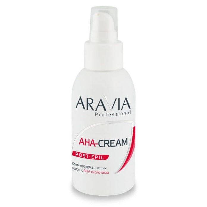 Aravia Professional Средства до и после депиляции AHA-Cream Post-Epil Крем для тела против вросших волос с АНА кислотами