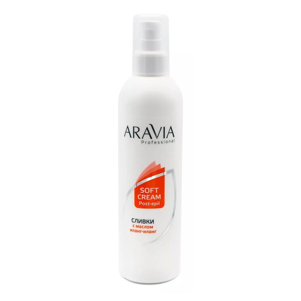 Aravia Professional Средства до и после депиляции Soft-Cream Post-Epil Сливки для восстановления pH-баланса кожи после депиляции с маслом иланг-иланг