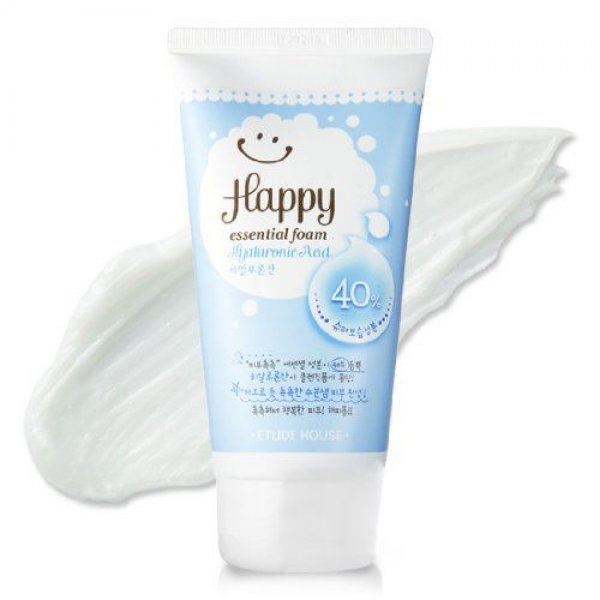 Etude House Face Care Happy Essential Cleansing Foam Hyaluronic Acid Пенка для умывания с гиалуроновой кислотой