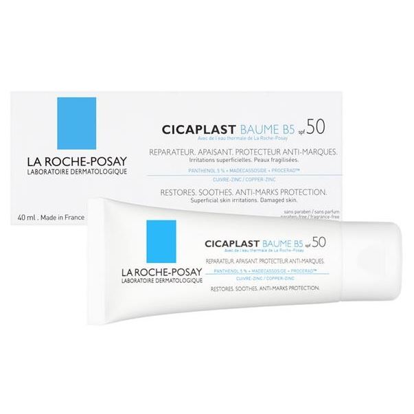 La Roche Posay Cicaplast Cicaplast Baume B5 SPF50  Бальзам мультивосстанавливающий для чувствительной и раздраженной сухой кожи младенцев, детей и взрослых SPF50 
