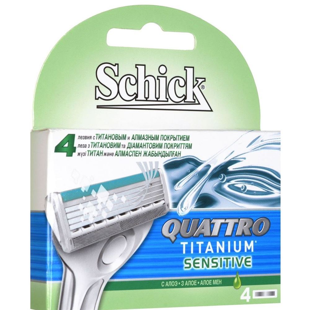 Gillette Schick Quattro Titanium - Сменные Кассеты