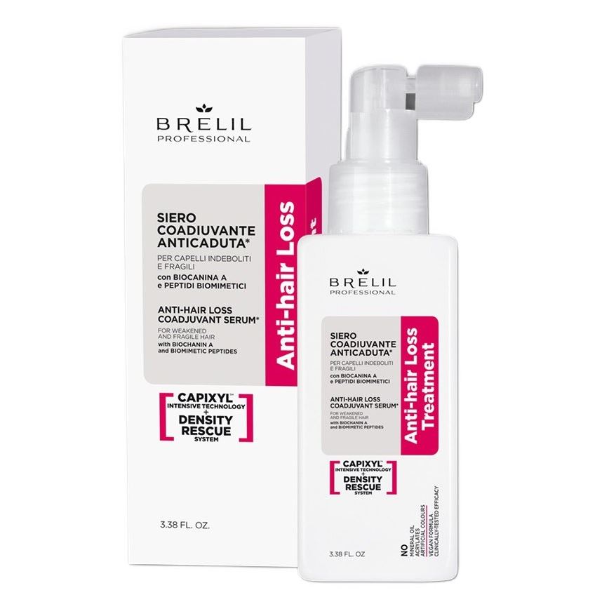 Brelil Professional Hair Cur Adjuvant Anti-Hairloss With Capixyl™ and Stem Cells Serum Сыворотка против выпадения на основе стволовых клеток малины и комплекса Capixyl™
