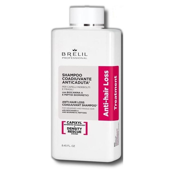 Brelil Professional Hair Cur Adjuvant Anti-Hairloss With Capixyl™ and Stem Cells Shampoo  Шампунь против выпадения на основе стволовых клеток малины и комплекса Capixyl™   