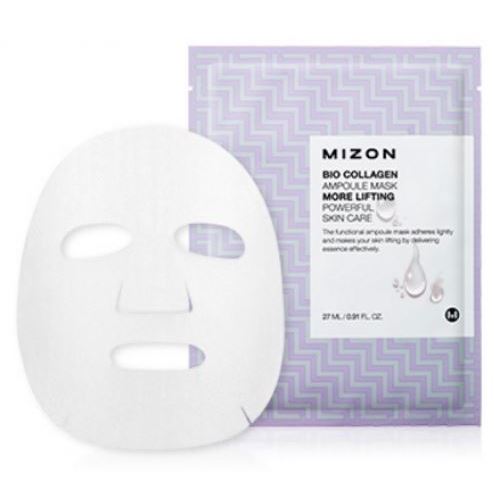 Mizon Mask & Scrab Bio Collagen Ampoule Mask  Маска листовая подтягивающая с коллагеном