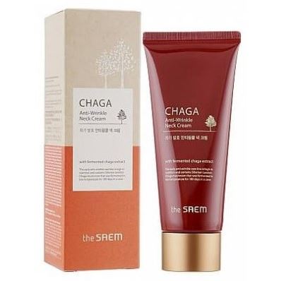 The Saem CHAGA Chaga Anti-Wrinkle Neck Cream Крем для шеи антивозрастной