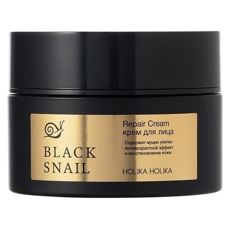 Holika Holika Face Care Prime Youth Black Snail Repair Cream AD Крем с экстрактом черной улитки 
