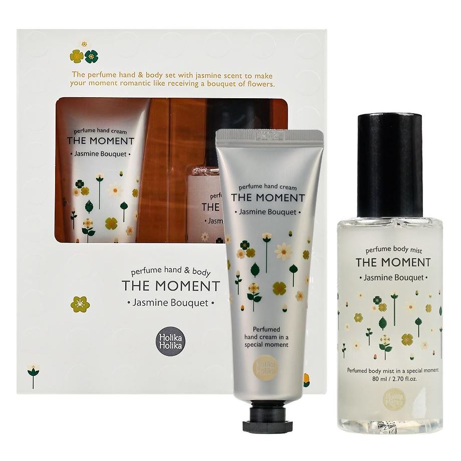 Holika Holika Fragrance The Moment Perfume Hand & Body Set Mist Jasmine Bouquet Набор для рук и тела Жасмин