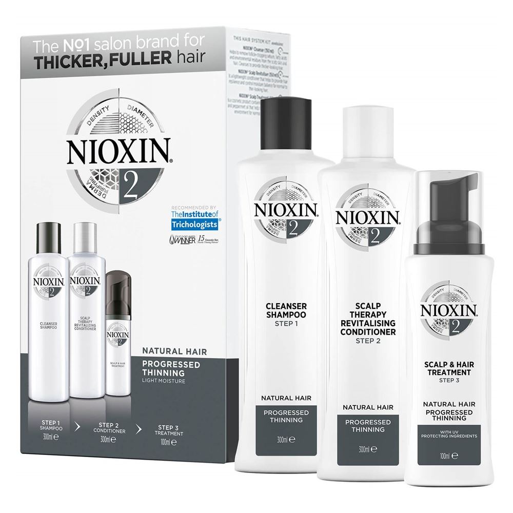 Nioxin Система 2 Hair System Kit 2 Набор Система 2 Для ухода за тонкими натуральными волосами (для заметно редеющих волос)
