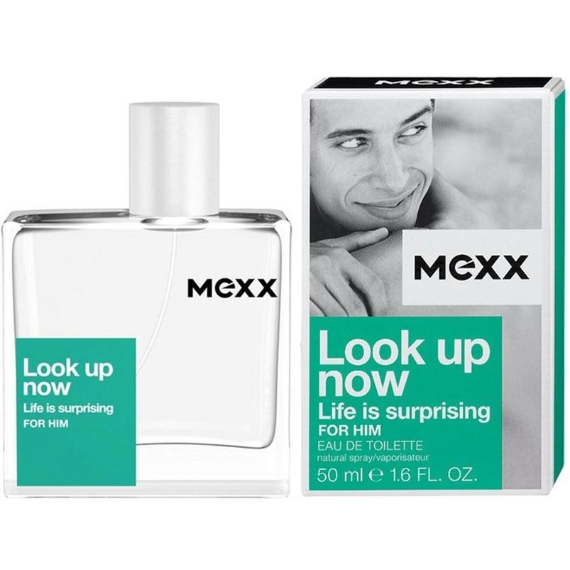 Mexx Fragrance Look Up Now Life Is Surprising for Him  Сочетание нот озона и зелёной груши