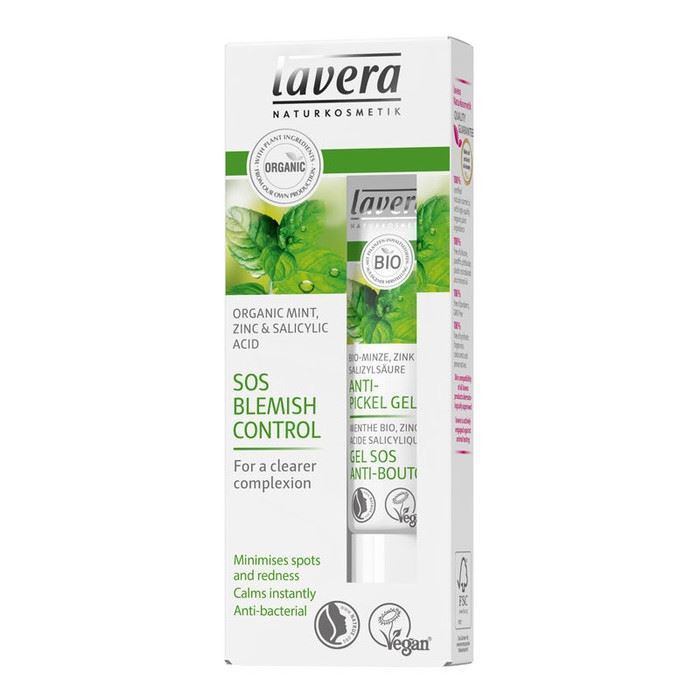 Lavera Faces  SOS Blemish Control Organic Mint, Zinc & Salicylic acid for clearer complexion  БИО гель для проблемной кожи успокаивающий