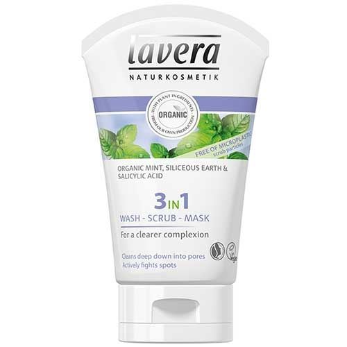 Lavera Faces  3 in 1 Organic Face Wash, Scrub and Mask  Средство 3-в-1 - Умывание, Скраб, Маска