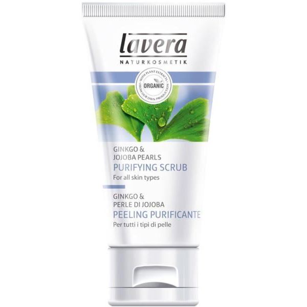 Lavera Faces  Purifying Scrub Ginkgo & Jojoba Pearls БИО скраб очищающий для всех типов кожи