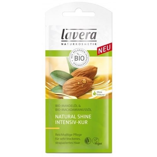 Lavera Hair  Natural Shine Intensive Treatment  БИО маска для волос Питательная с маслом Миндаля