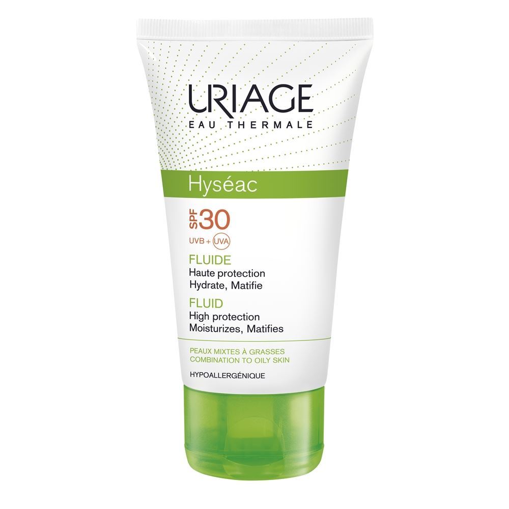 Uriage Hyseac Hyseac Fluid High Protection SPF 30 For Combination To Oily Skin Солнцезащитная эмульсия SPF 30 для жирной и комбинированной кожи