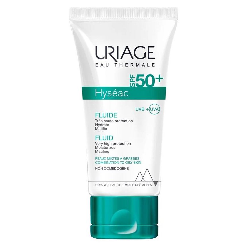 Uriage Hyseac Hyseac Fluid SPF 50+  Солнцезащитная эмульсия SPF 50+ для жирной и комбинированной кожи