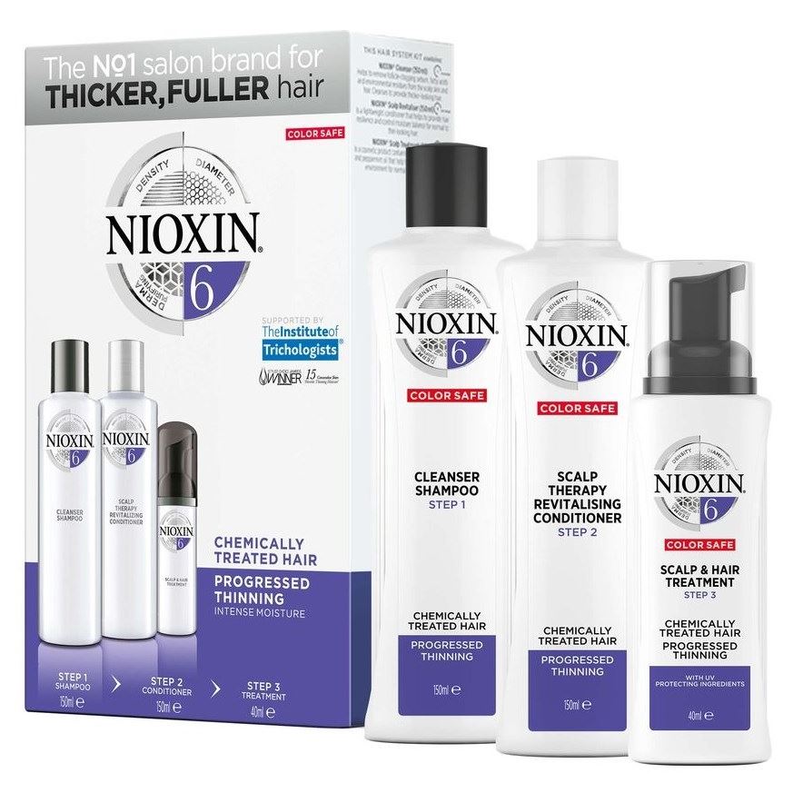 Nioxin Система 6 Hair System Kit 6 Набор Система 6 для средних или жестких волос, химически обработанных или натуральных