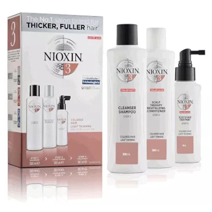 Nioxin Система 3 Hair System 3 Kit XXL Набор Система 3 XXL-формат - Шампунь, Кондиционер, Маска. Для окрашенных волос, склонных к истончению