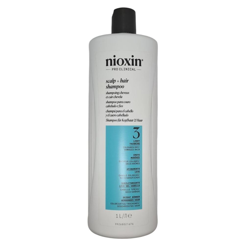 Nioxin Система 3 Cleanser Shampoo 3 Очищающий шампунь Система 3 для окрашенных волос с тенденцией к истончению