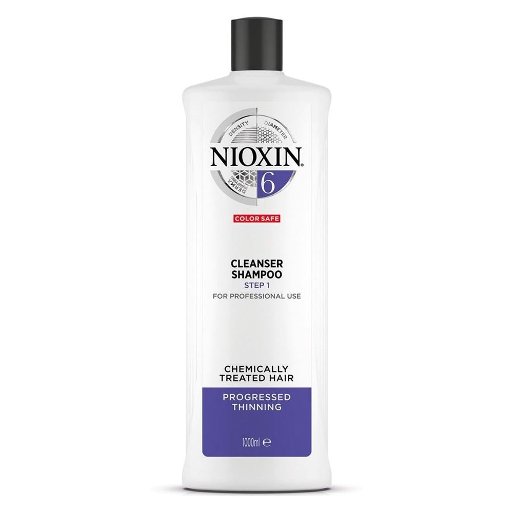 Nioxin Система 6 Cleanser Shampoo 6 Очищающий шампунь Система 6 для средних или жестких волос, химически обработанных или натуральных