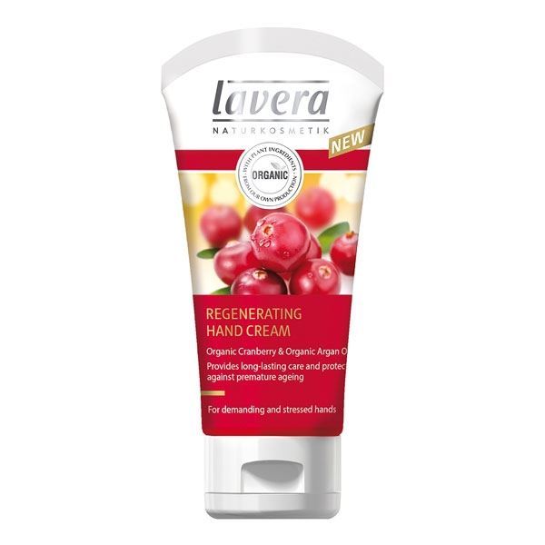 Lavera Body SPA Regenerating Hand Cream Bio-Cranberry & Bio-Argan Oil Восстанавливающий БИО крем для рук с клюквой и маслом арганы
