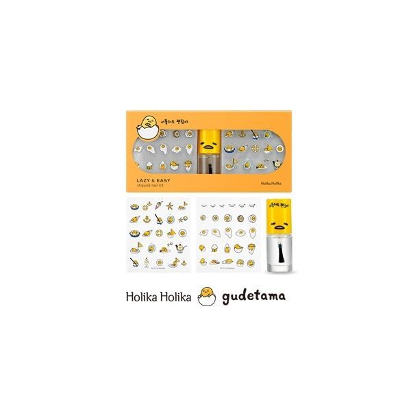 Holika Holika Make Up Gudetama Stiquicknail Kit Специальный набор наклеек для маникюра "Гудетама - ленивое яйцо"